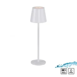 Akku Tischleuchte , weiß, Indoor, Outdoor, Camping