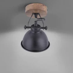 Deckenleuchte, schwarz, Retro Look, energiesparend, Industrial Design