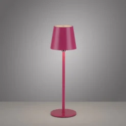 Flaschenleuchte, Akku, mit zusätzlichem Fuß, pink