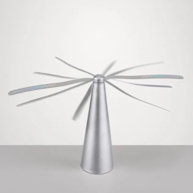 Fliegenwedler silber elektrisch Batterie mit USB Insektenabwehr