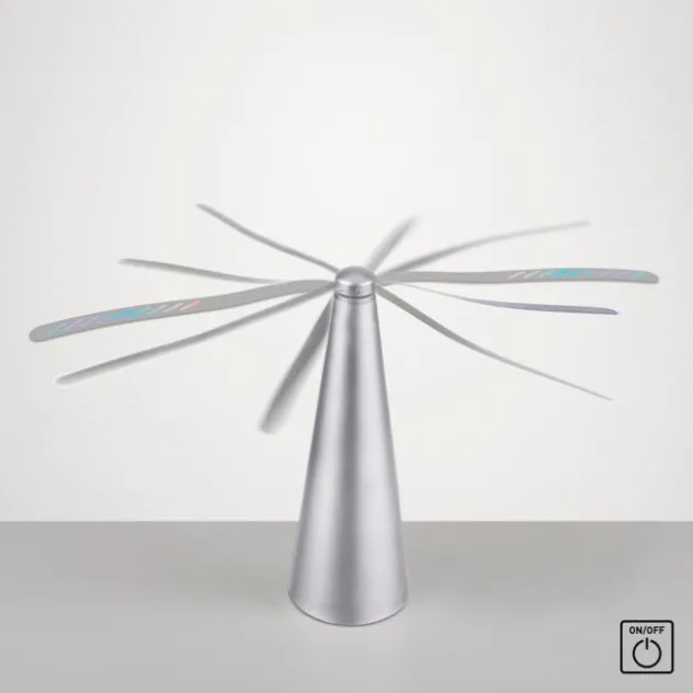 Fliegenwedler silber elektrisch Batterie mit USB Insektenabwehr