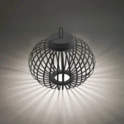 JUST LIGHT Akku Leuchte Gabbia Tisch oder Pendelleuchte
