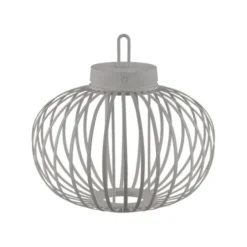 JUST LIGHT Akku Leuchte Gabbia Tisch oder Pendelleuchte, weiß