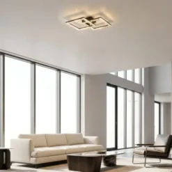 JUST LIGHT LED Deckenleuchte GLITRA schwarz Kristalloptik