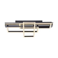 JUST LIGHT LED Deckenleuchte CICHIO silber Glitzereffekt Memoryfunktion
