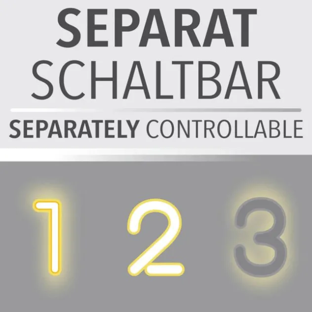 JUST LIGHT LED Deckenleuchte CICHIO silber Glitzereffekt Memoryfunktion