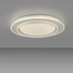 JUST LIGHT LED Deckenleuchte LAGO, weiß, dimmbar, mit Fernbedienung