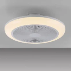 JUST LIGHT LED Deckenleuchte mit Ventilator BRANDA weiß RGB CCT