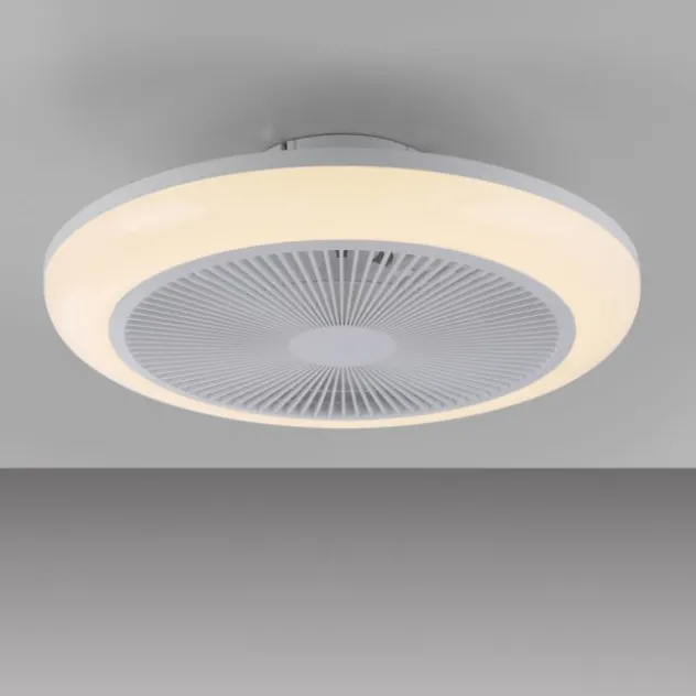 JUST LIGHT LED Deckenleuchte mit Ventilator BRANDA weiß RGB CCT
