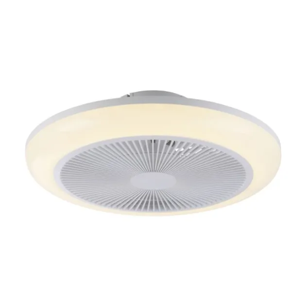 JUST LIGHT LED Deckenleuchte mit Ventilator BRANDA weiß RGB CCT