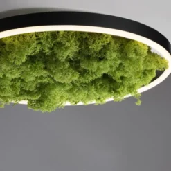 JUST LIGHT LED Deckenleuchte GERDA RITUS 40x40 Island Moos Switchmo 3 Stufen Dimmung