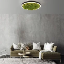 JUST LIGHT LED Deckenleuchte GERDA RITUS 40x40 Island Moos Switchmo 3 Stufen Dimmung