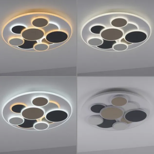 JUST LIGHT LED Deckenleuchte MODENA rund dimmbar Memoryfunktion