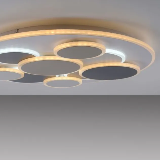 JUST LIGHT LED Deckenleuchte MODENA rund dimmbar Memoryfunktion