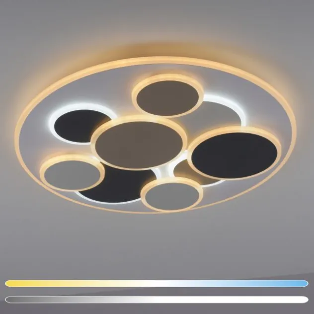 JUST LIGHT LED Deckenleuchte MODENA rund dimmbar Memoryfunktion