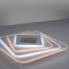 JUST LIGHT LED Deckenleuchte AKIRA weiss Tunneleffekt quadratisch