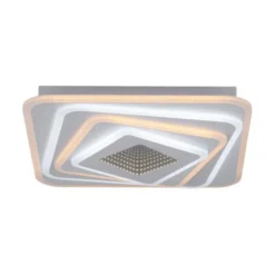 JUST LIGHT LED Deckenleuchte AKIRA weiss Tunneleffekt quadratisch