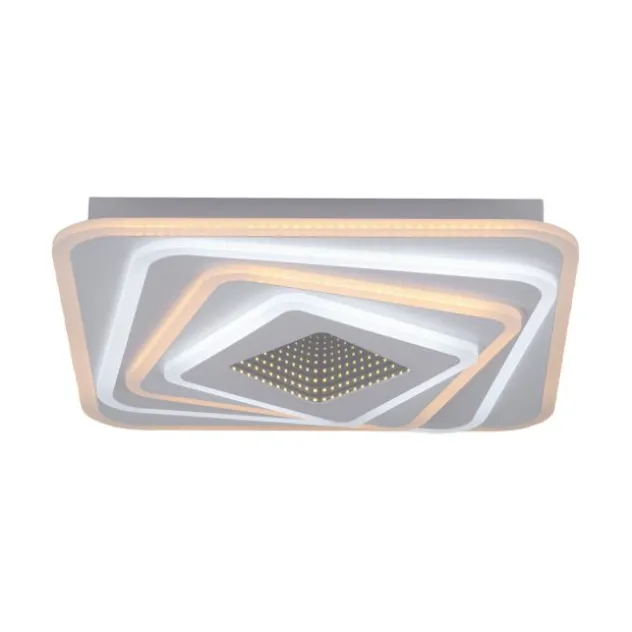 JUST LIGHT LED Deckenleuchte AKIRA weiss Tunneleffekt quadratisch