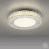 JUST Light LED Deckenleuchte 50cm rund Kristallrand neutralweiß