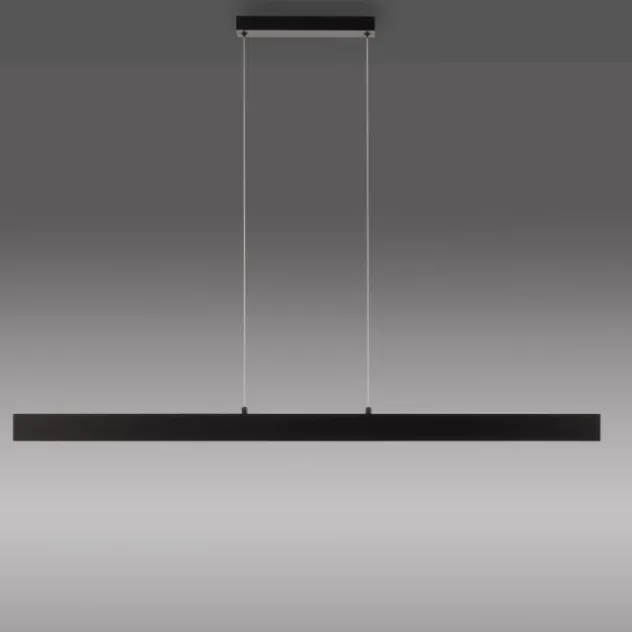 JUST LIGHT LED Pendelleuchte DRITTO, schwarz,linear