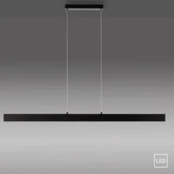 JUST LIGHT LED Pendelleuchte DRITTO, schwarz,linear