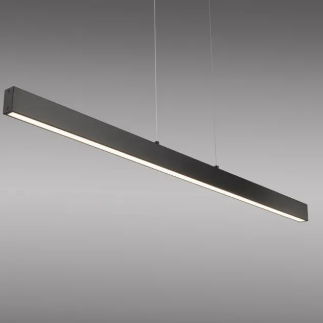 JUST LIGHT LED Pendelleuchte DRITTO, schwarz,linear