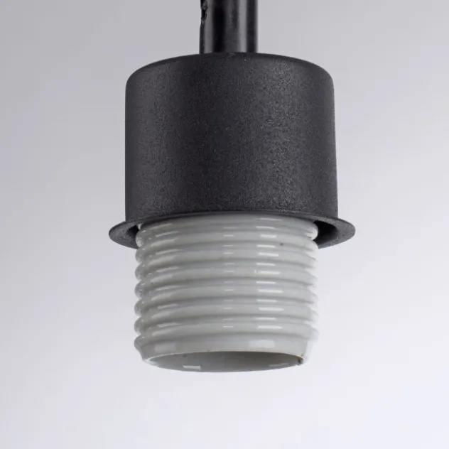 JUST LIGHT LED Pendelleuchte Echtholz GERDA TRIBU 1-flammig Stoffschirm Landhaus