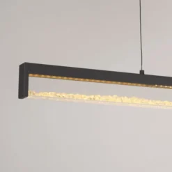 JUST LIGHT LED Pendelleuchte SPLENDA, schwarz, Touchdimmer