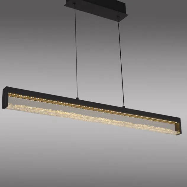 JUST LIGHT LED Pendelleuchte SPLENDA, schwarz, Touchdimmer