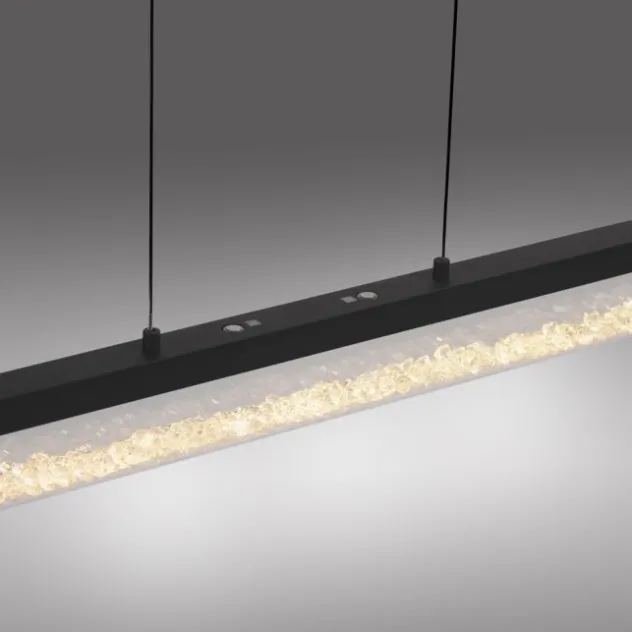 JUST LIGHT LED Pendelleuchte SPLENDA, schwarz, Touchdimmer