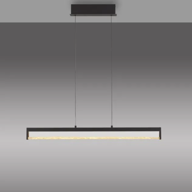 JUST LIGHT LED Pendelleuchte SPLENDA, schwarz, Touchdimmer