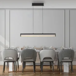 JUST LIGHT LED Pendelleuchte SPLENDA, schwarz, Touchdimmer