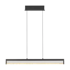 JUST LIGHT LED Pendelleuchte SPLENDA, schwarz, Touchdimmer