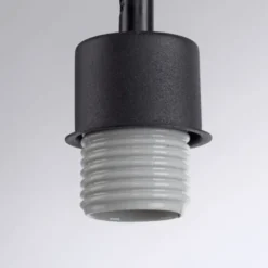JUST LIGHT LED Tischleuchte Echtholz GERDA TRIBU 1-flammig Stoffschirm