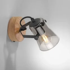 JUST LIGHT LED Wandleuchte GERDA LANGSTRÖM 1-flammig Eiche Echtholz