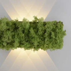 JUST LIGHT LED Wandleuchte GERDA CARLO Islandmoos Lichtspiel warmweiß Licht