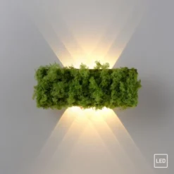 JUST LIGHT LED Wandleuchte GERDA CARLO Islandmoos Lichtspiel warmweiß Licht