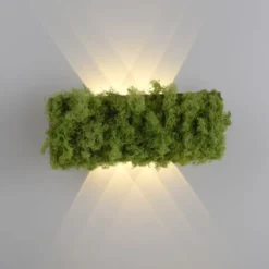 JUST LIGHT LED Wandleuchte GERDA CARLO Islandmoos Lichtspiel warmweiß Licht