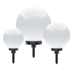 Kugelleuchten im 3er Set in Ø 30, 40 und 50 cm, weiß, Opalweiß