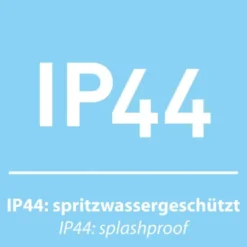 Kugelleuchte, weiß, Ø 50 cm, IP 44, mit Erspieß, inkl. Zuleitung