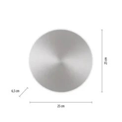 LED Akkuleuchte AKKU 25cm aluminium Timerfunktion USB dimmbar