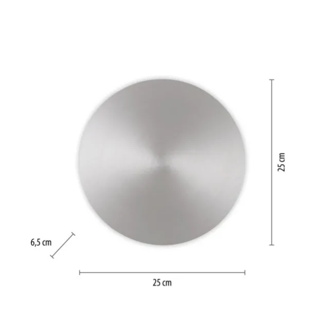 LED Akkuleuchte AKKU 25cm aluminium Timerfunktion USB dimmbar