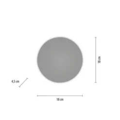 LED Akkuleuchte AKKU 18cm grau Timerfunktion USB dimmbar