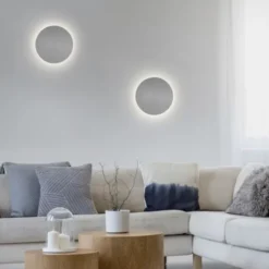 LED Akkuleuchte AKKU 18cm grau Timerfunktion USB dimmbar