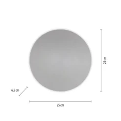 LED Akkuleuchte AKKU 25cm grau Timerfunktion USB dimmbar