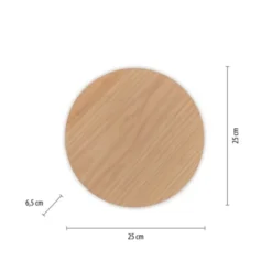 LED Akkuleuchte AKKU 25cm Holz Natur Timerfunktion USB dimmbar