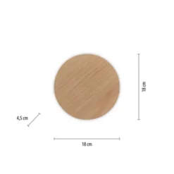 LED Akkuleuchte AKKU 18cm Holz Natur Timerfunktion USB dimmbar