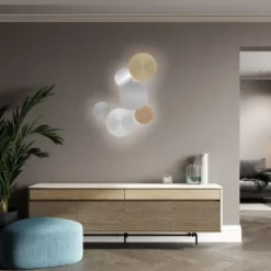LED Akkuleuchte AKKU 18cm messing matt Timerfunktion USB dimmbar