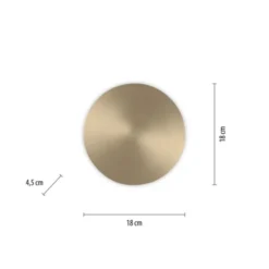 LED Akkuleuchte AKKU 18cm messing matt Timerfunktion USB dimmbar