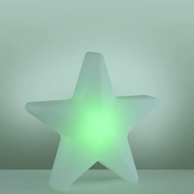 LED Akku Leuchte AKKU-STAR, weiss, groß, Outdoor IP44, USB-Ladekabel